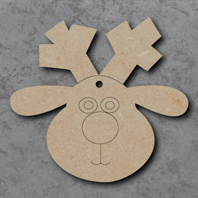 Reindeer Head Craft Shapes