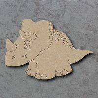 Dinosaur (Triceratops) Detailed Craft Shapes
