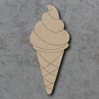 Ice Cream Cone Detailed Craft Shapes