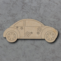VW Beetle Car Detailed Craft Shapes