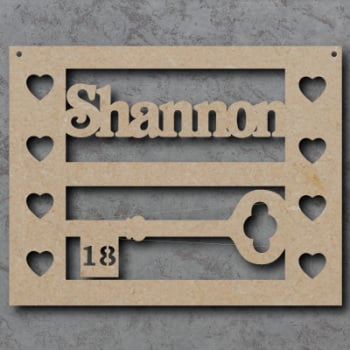 Personalised 18th Craft Sign