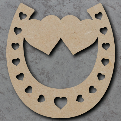 Horse Shoe - Twin Hearts Craft Shapes