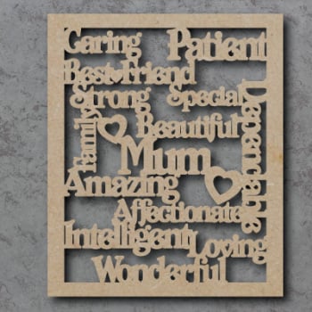 Mum, Mummy Words Sign