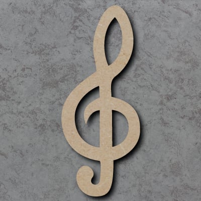 Music Note Double Clef Craft Shapes