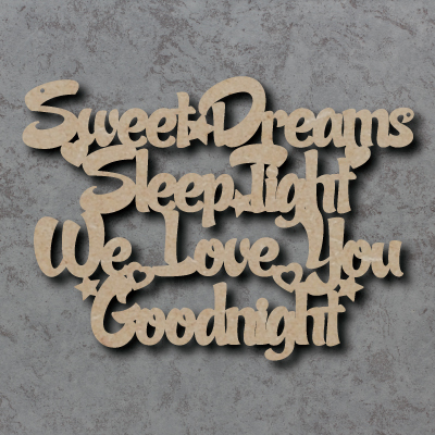 Sweet Dreams Sleep Tight Craft Sign