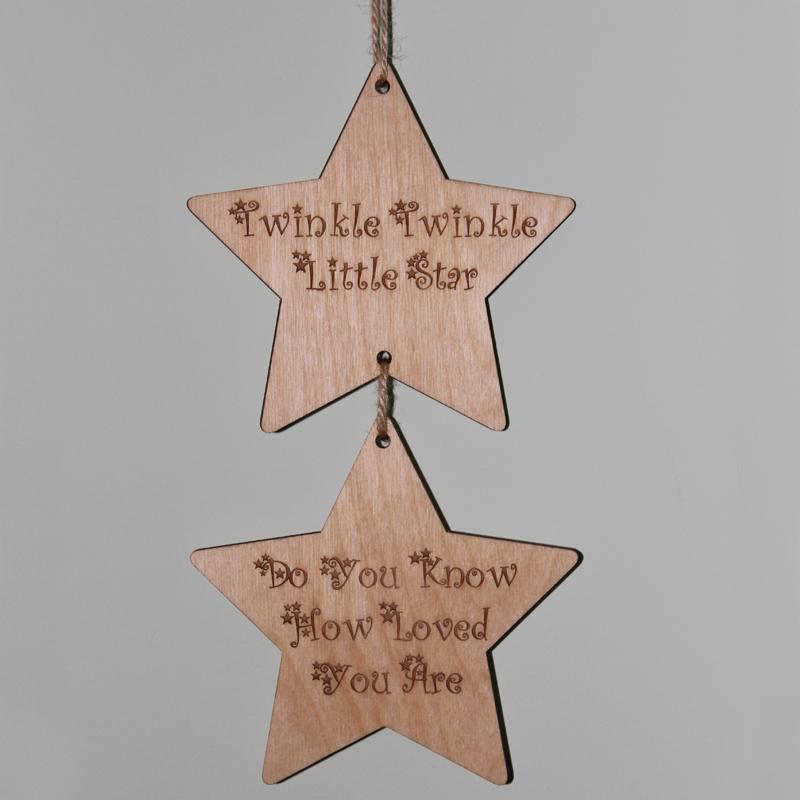 Twinkle Twinkle Little Star Hanging Decoration