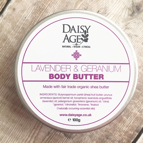 Lavender and geranium body butter