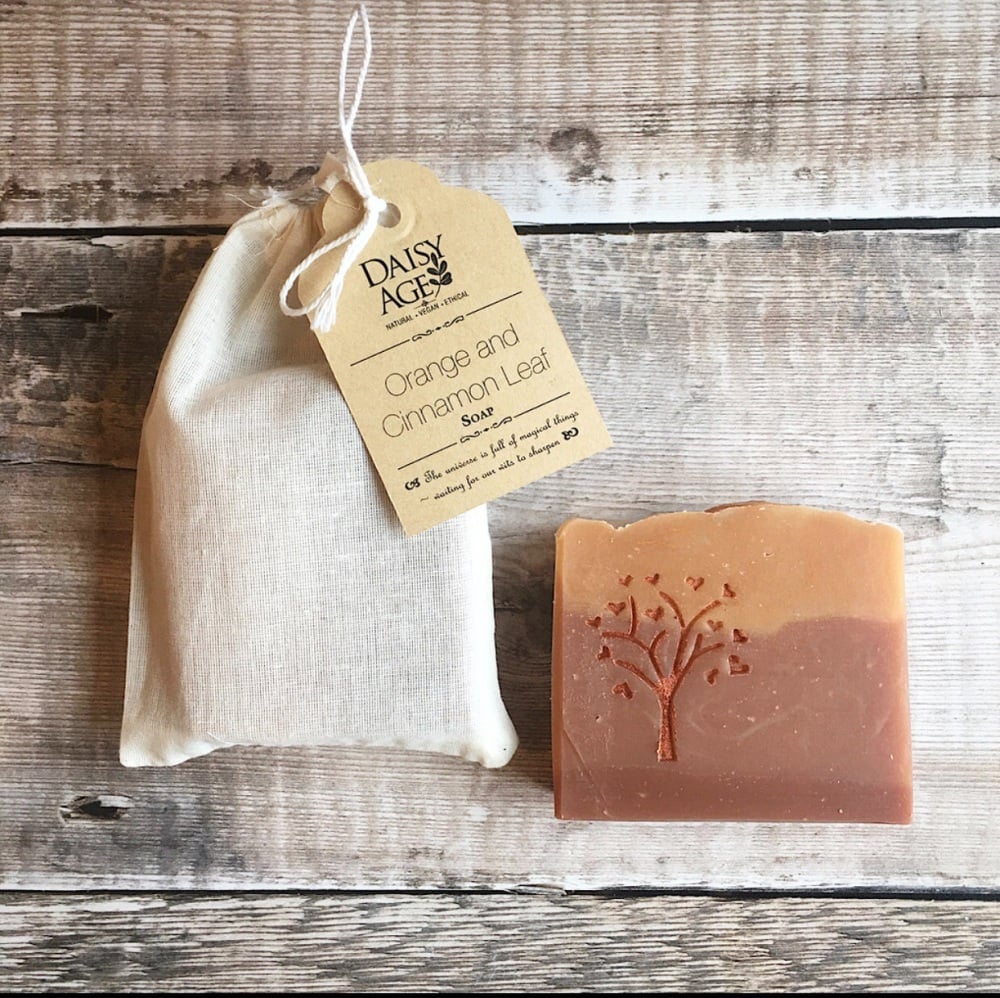 Orange and Cinnamon leaf  ~ luxury vegan soap  