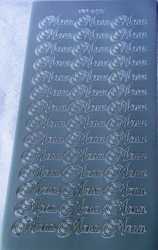 Menu Peel Off in Silver