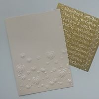 Bespoke Handmade Wedding Invitation Range - embossed heart