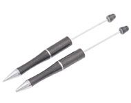 Beadable Pen - Black with a Hint of Silver