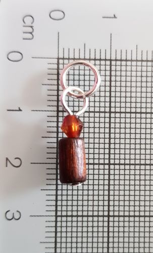 Stitch Markers for Knitting and Crochet (Abigail) Set of 5 - 7mm ring