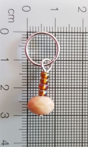 Stitch Markers for Knitting and Crochet (Erica) Set of 4 - 13mm ring