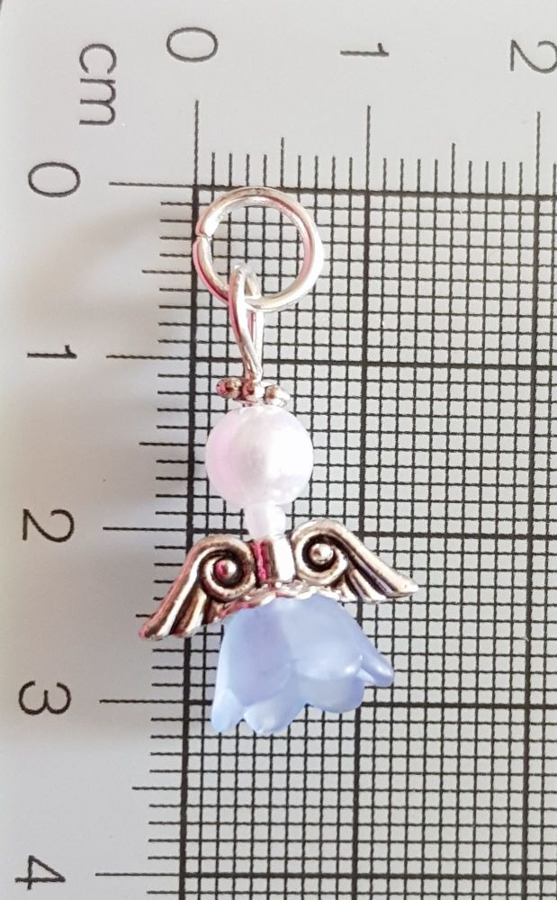Stitch Markers for Knitting and Crochet (Blue Angel/Flower Fairy) Small