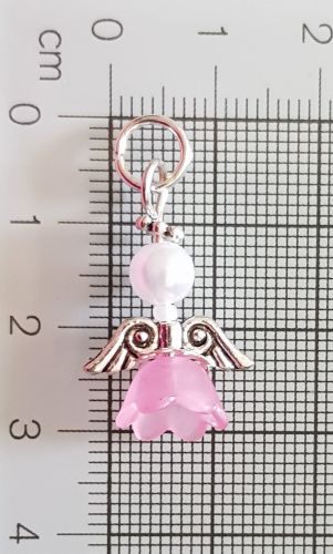 Stitch Markers for Knitting and Crochet (Lucy) Flower Fairy - Set of 2 7mm Ring