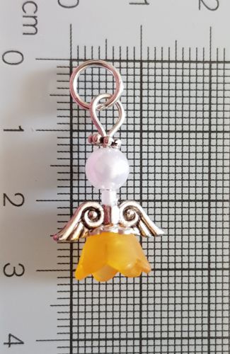 Stitch Markers for Knitting and Crochet (Ophelia) Flower Fairy 7mm ring - Set of 2