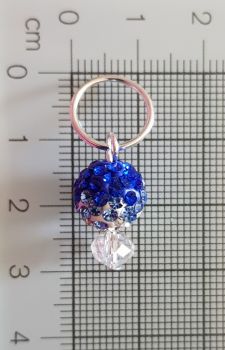 Stitch Markers for Knitting and Crochet (Blueberry Ice) 13 mm - Set of 5