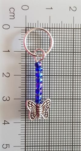 Stitch Markers for Knitting and Crochet (Chloe) Butterfly