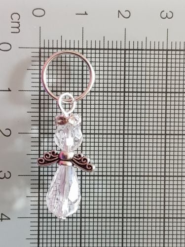 Stitch Markers for Knitting and Crochet - (Princess Crystal)