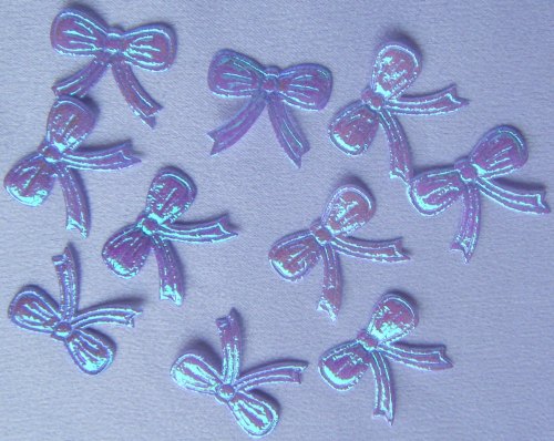 Padded Iridescent Bows (Pack of 10)