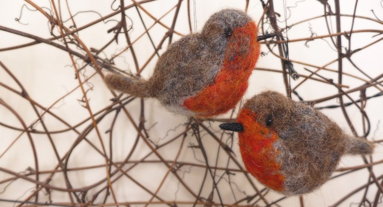 Christmas Robin Needle Felting Workshop