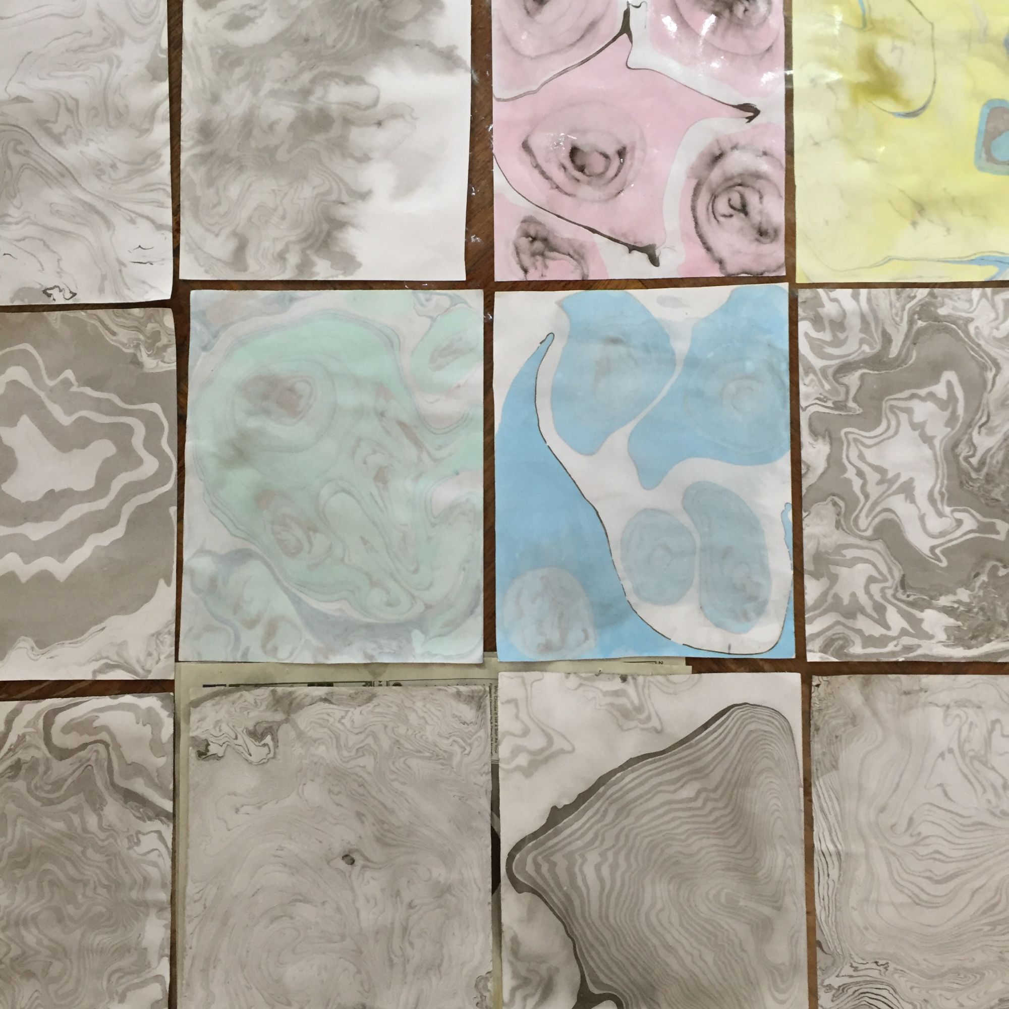Japanese Marbling and Travellers Leather Journal Workshop - Papers