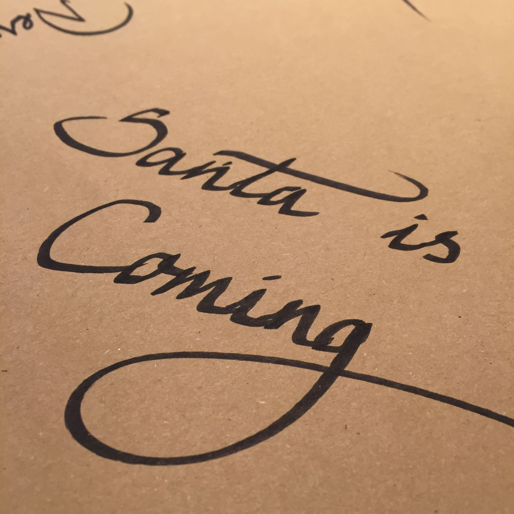 Christmas Calligraphy Workshop - Wrapping Paper