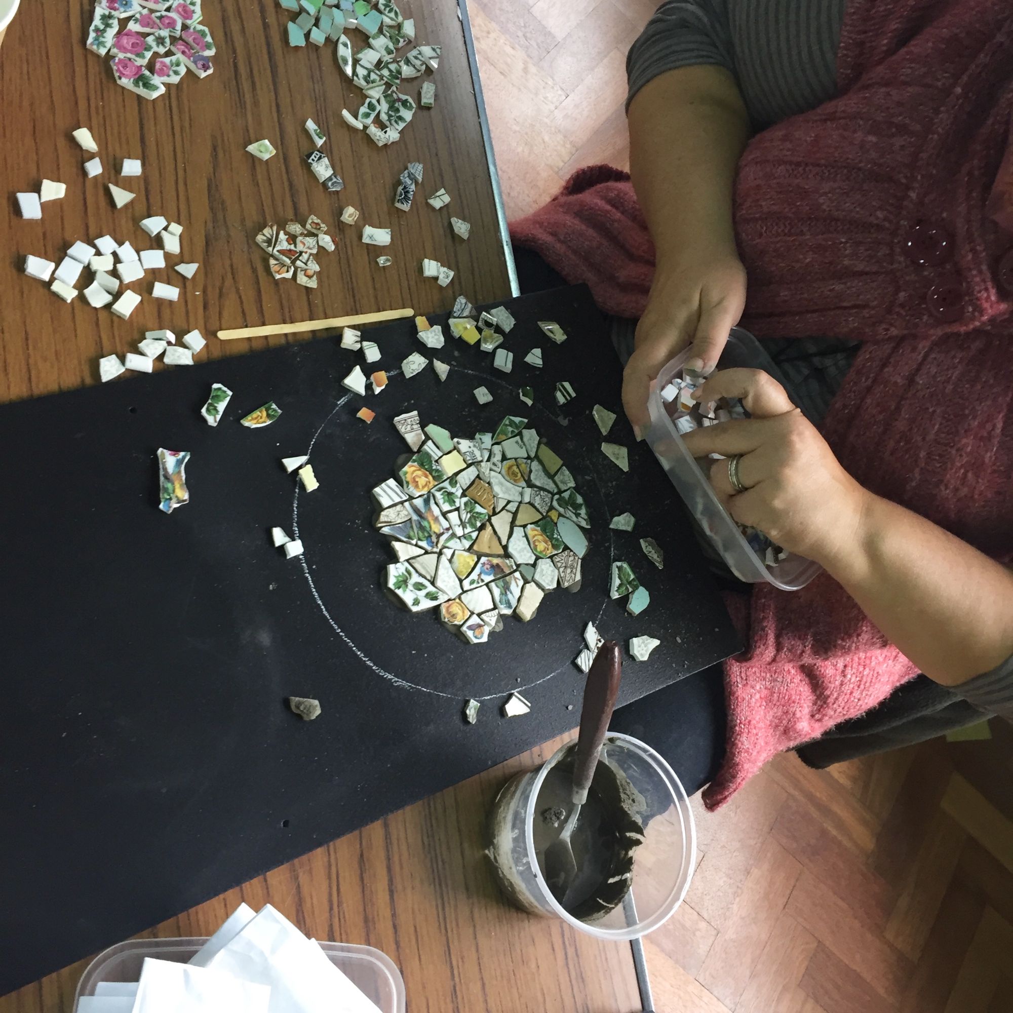 Crockery Mosaic Workshop - Pieces