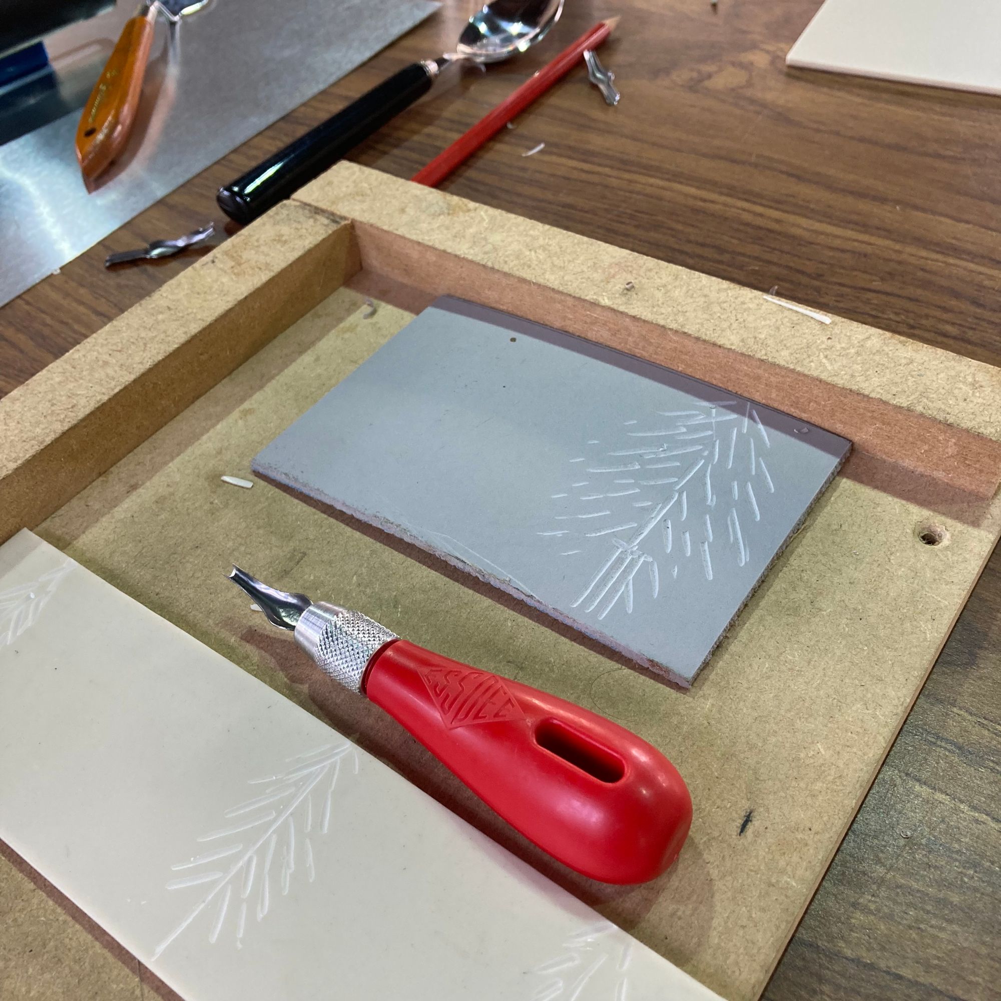 Lino Printing Workshop - Carving