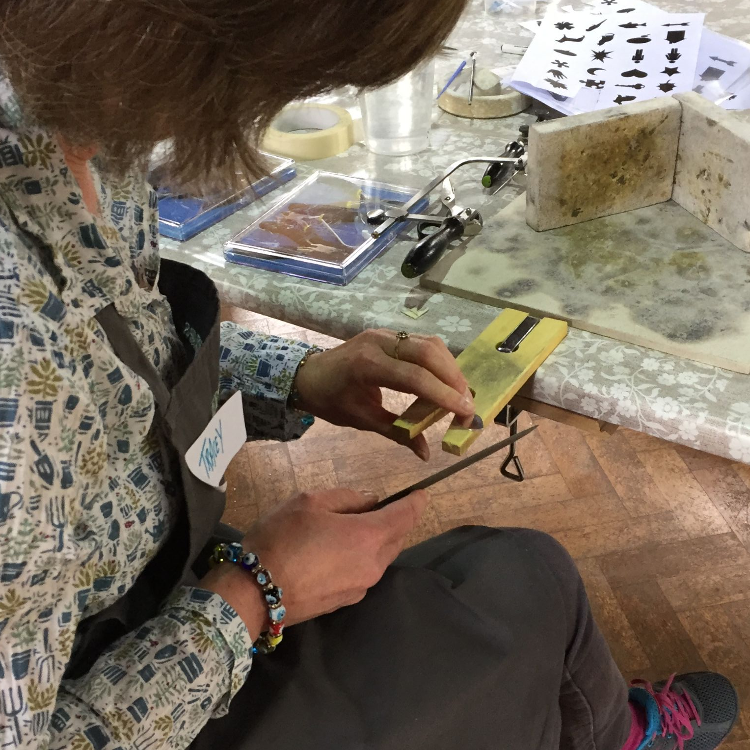 Silver Earrings and Pendant Workshop - Sawing