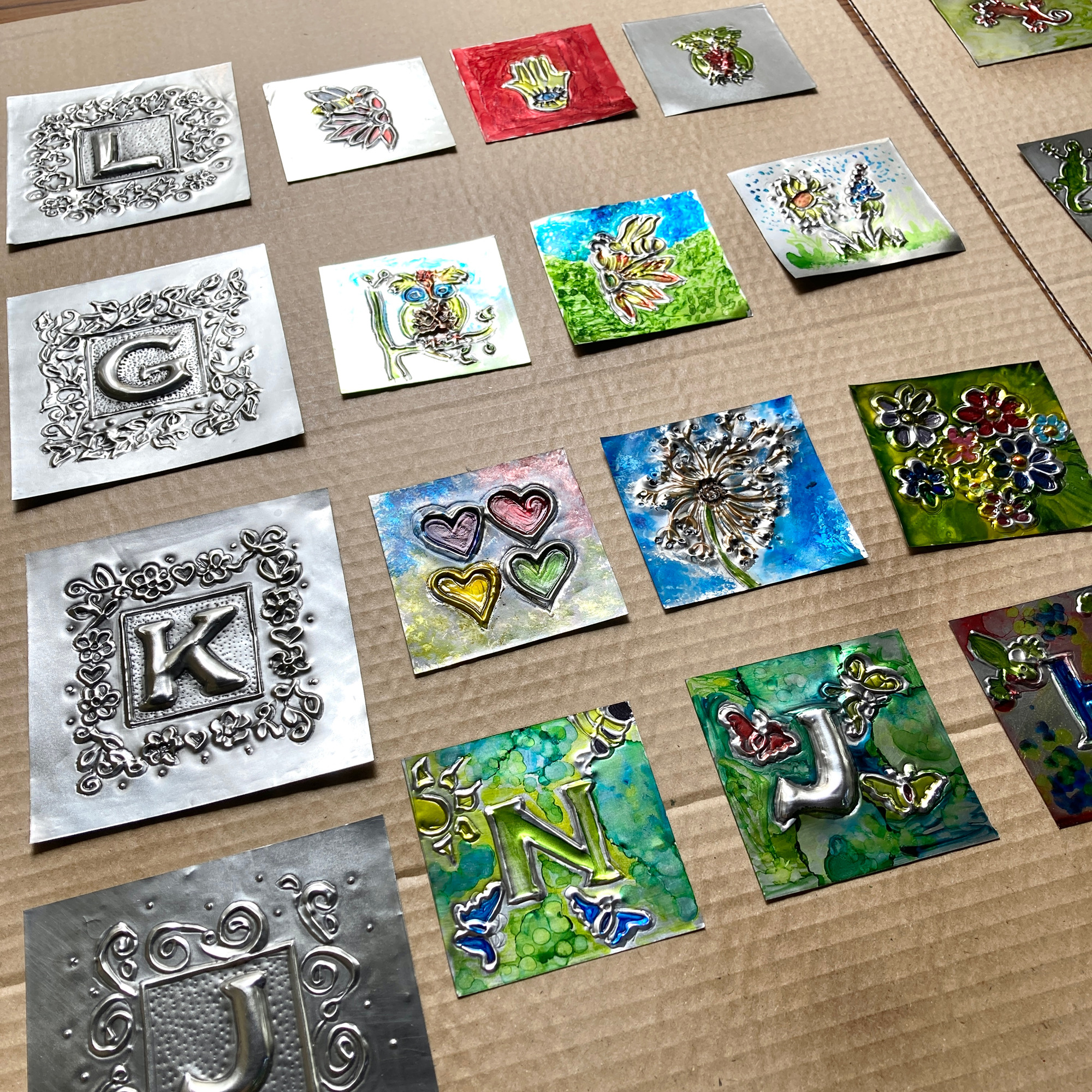 Metal Embossing Workshop - Greetings Cards