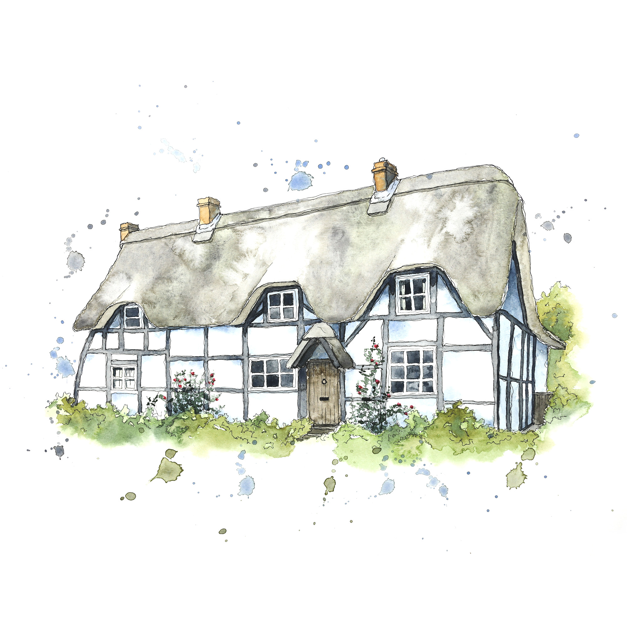 Pen and Watercolour Buildings Portrait Workshop