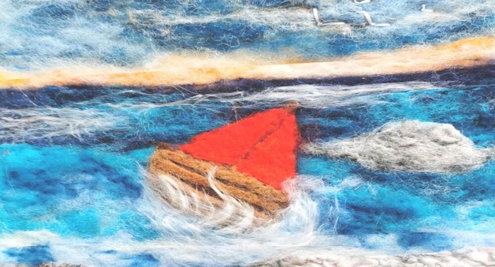 <!-- 1060 --> Seascape Needle Felting Workshop - Sunday 16th March 2025