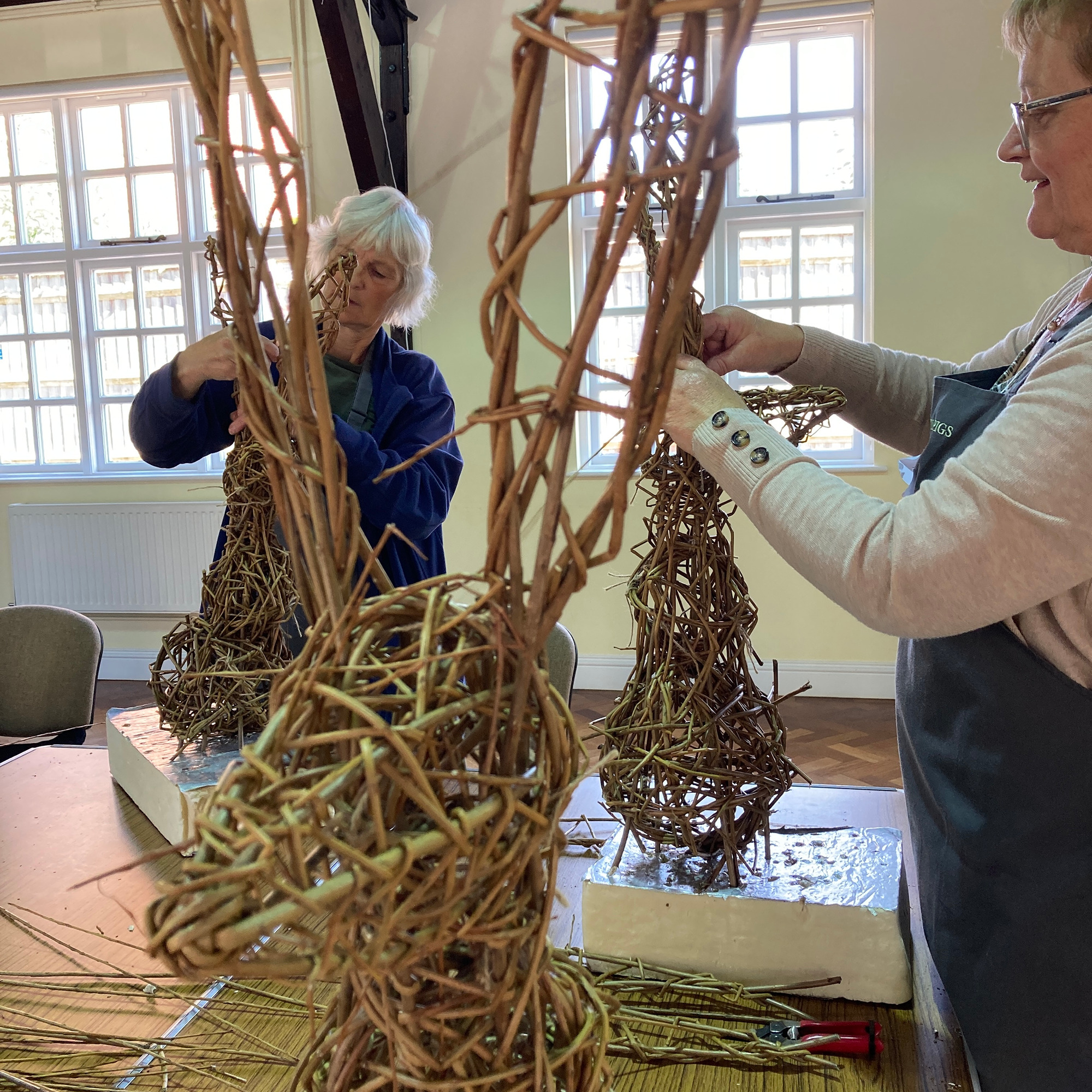 Willow Hare Sculpture Workshop - Weaving