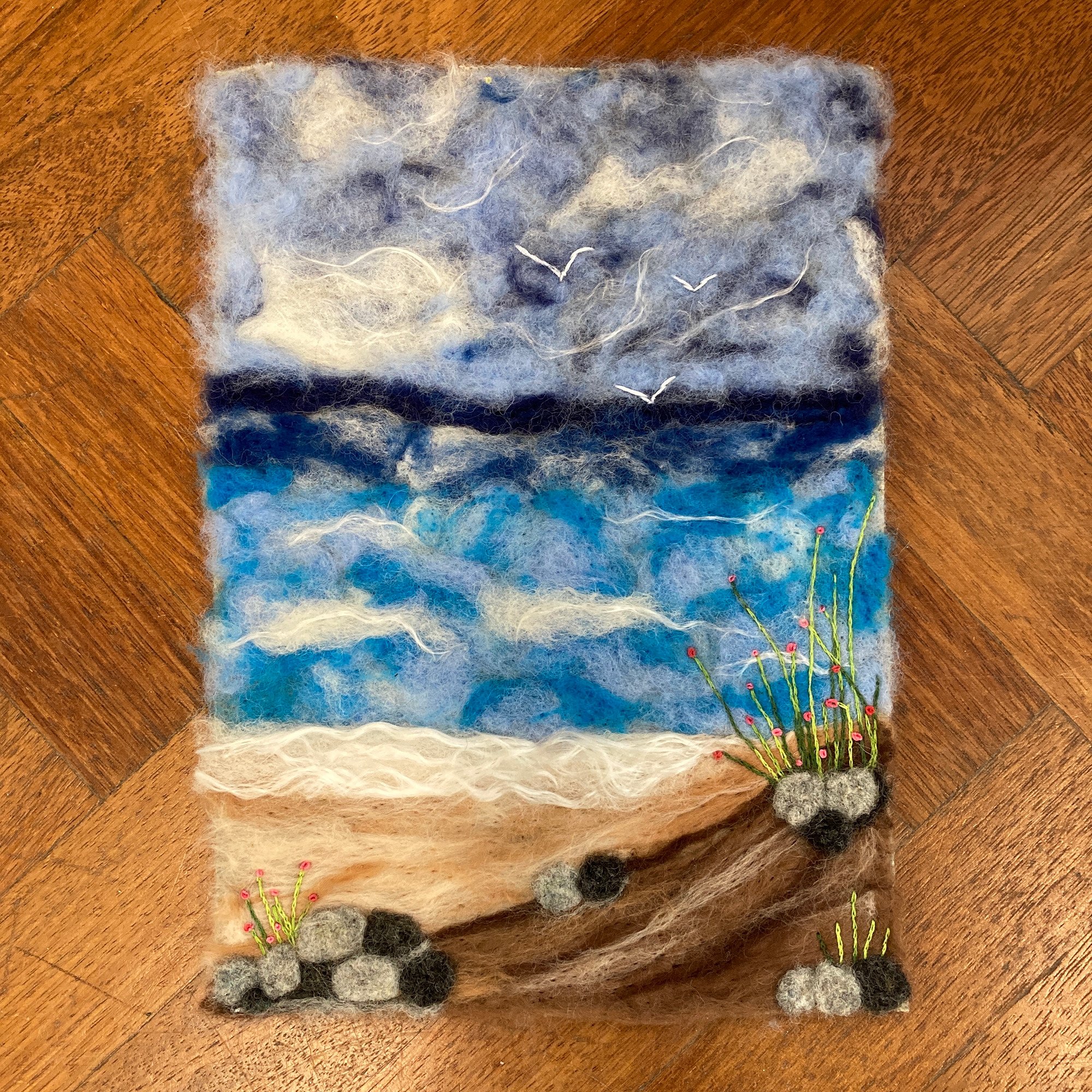 Seascape Needle Felting Workshop - Beach Scene