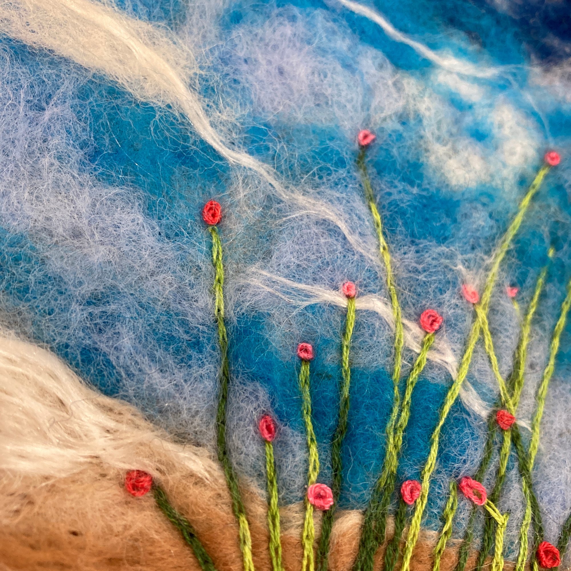 Seascape Needle Felting Workshop - Embroidery