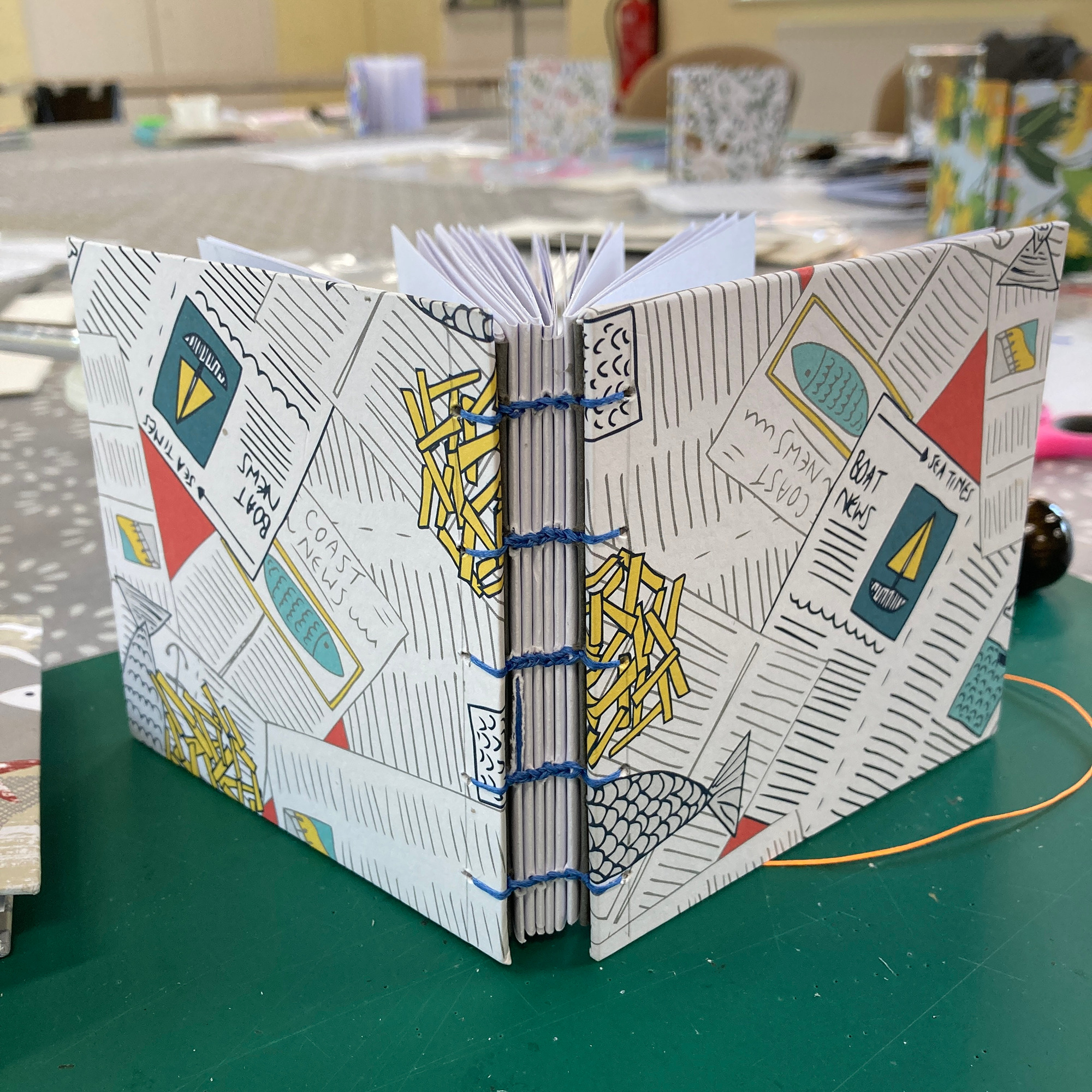 Coptic Bookbinding Workshop - Stitching