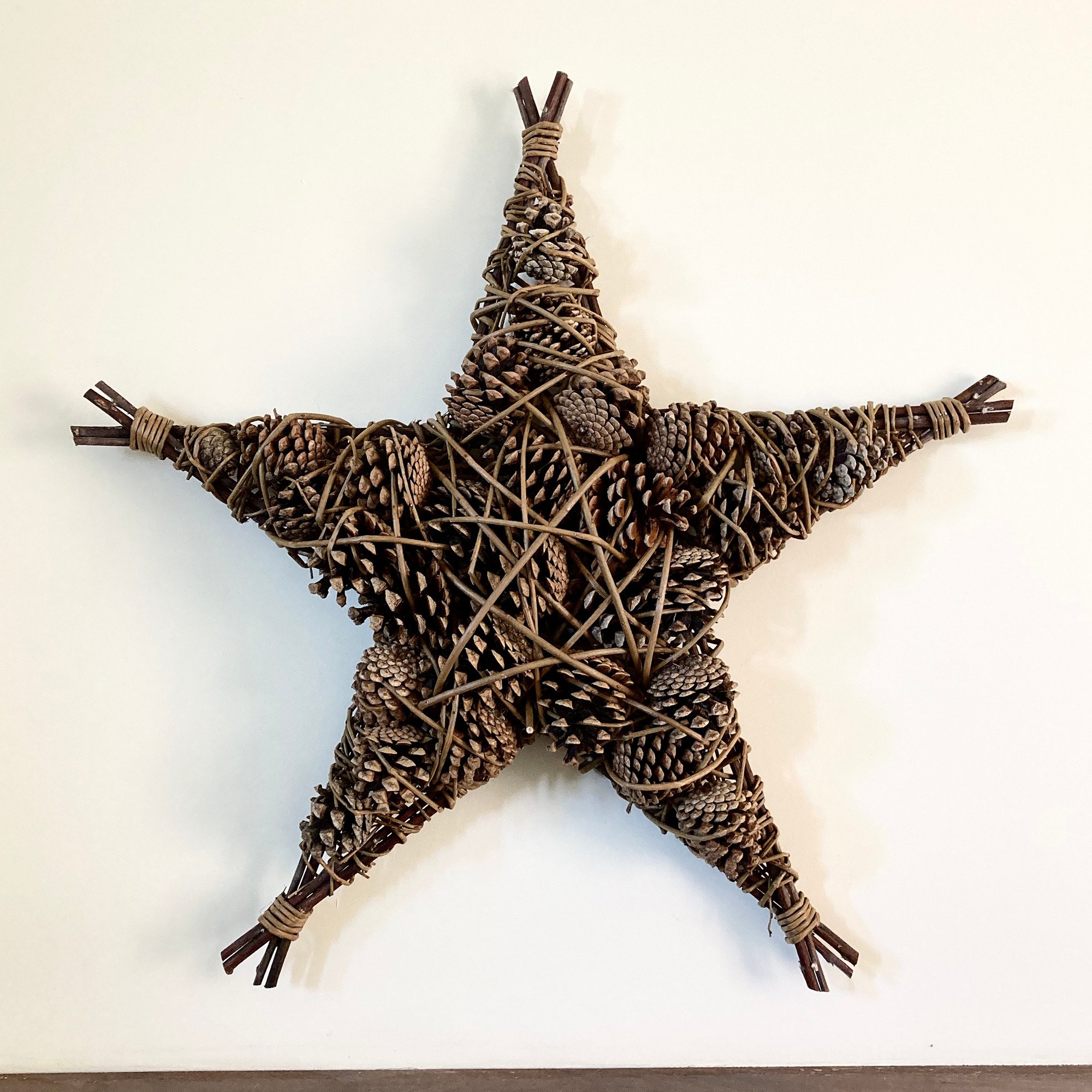 ow Stars Workshop - Pine cone filled star