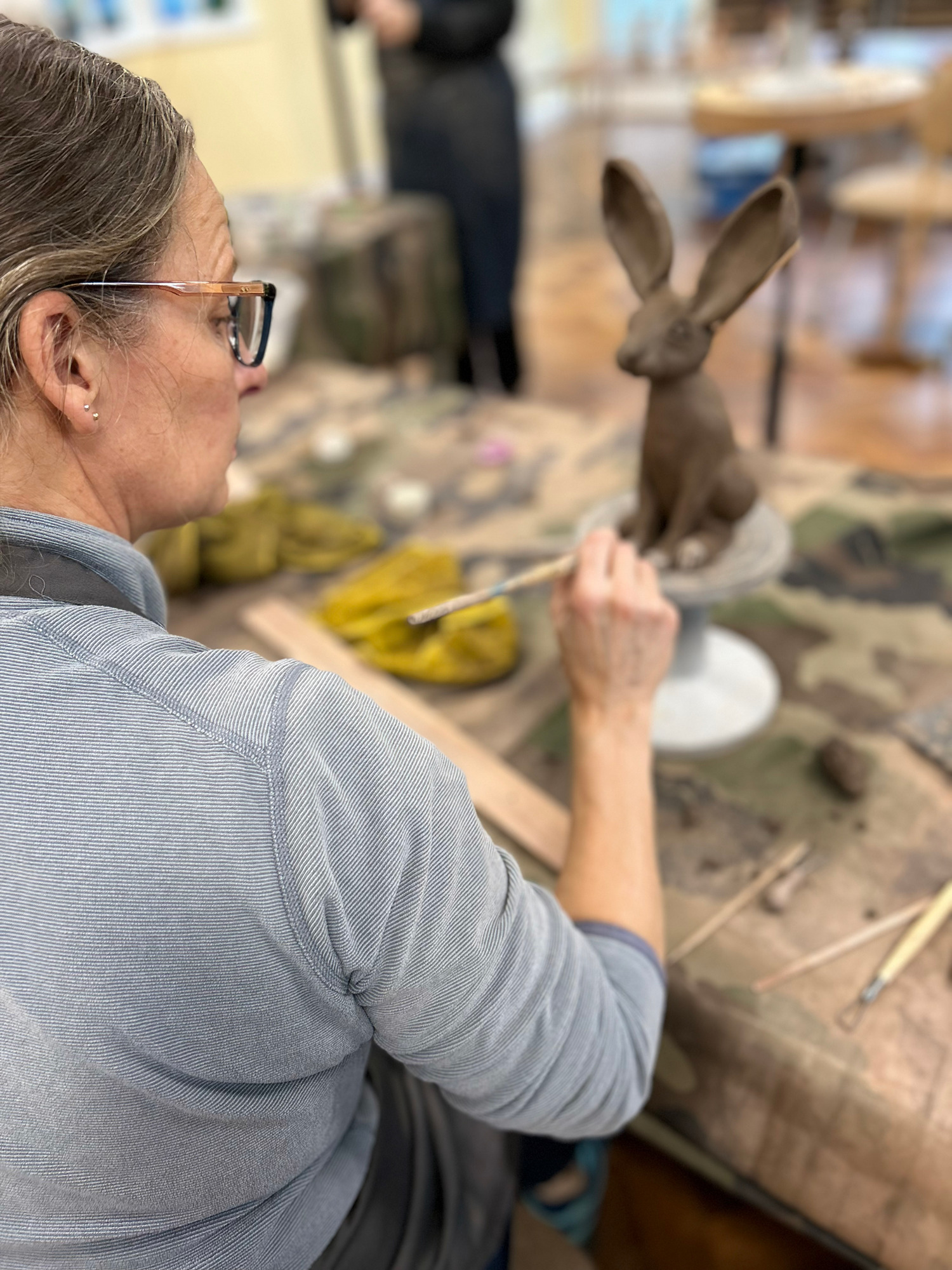 Ceramic Hare Sculpture Workshop - Clay