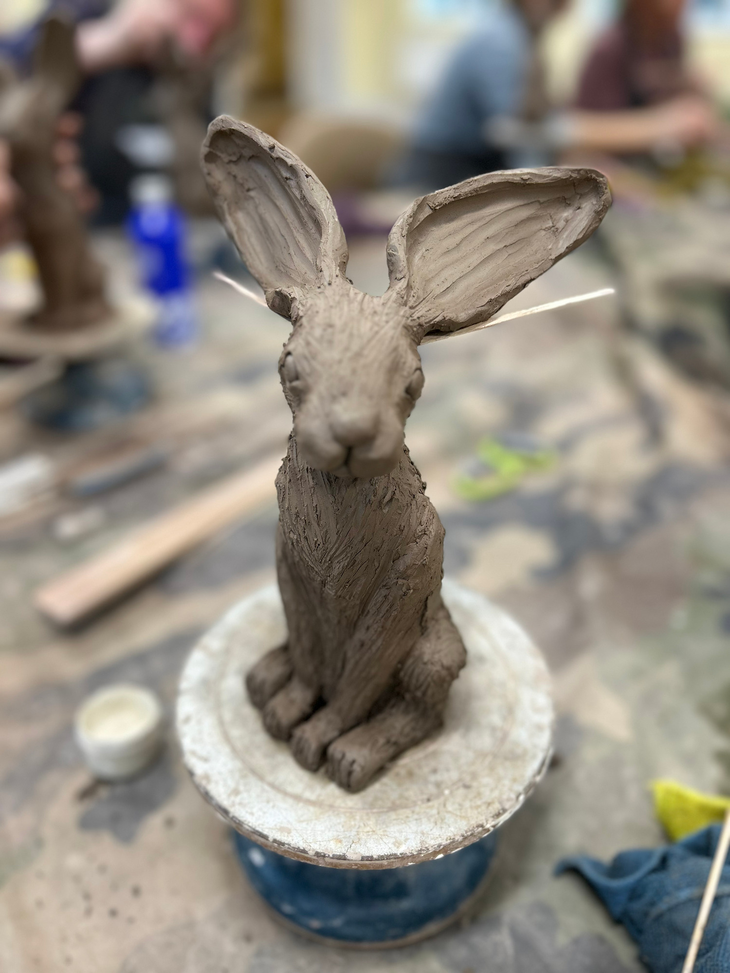 Ceramic Hare Sculpture Workshop - Hares