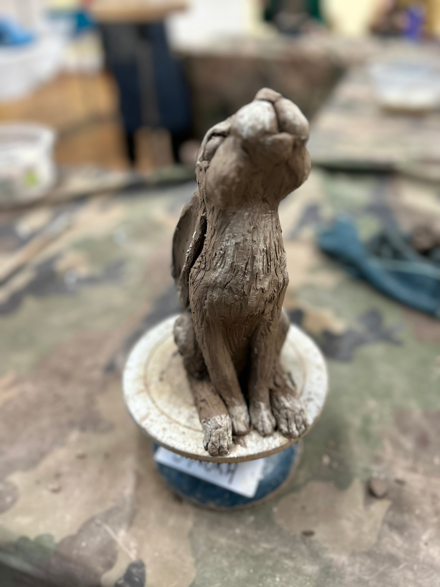 Ceramic Hare Sculpture Workshop - Painting