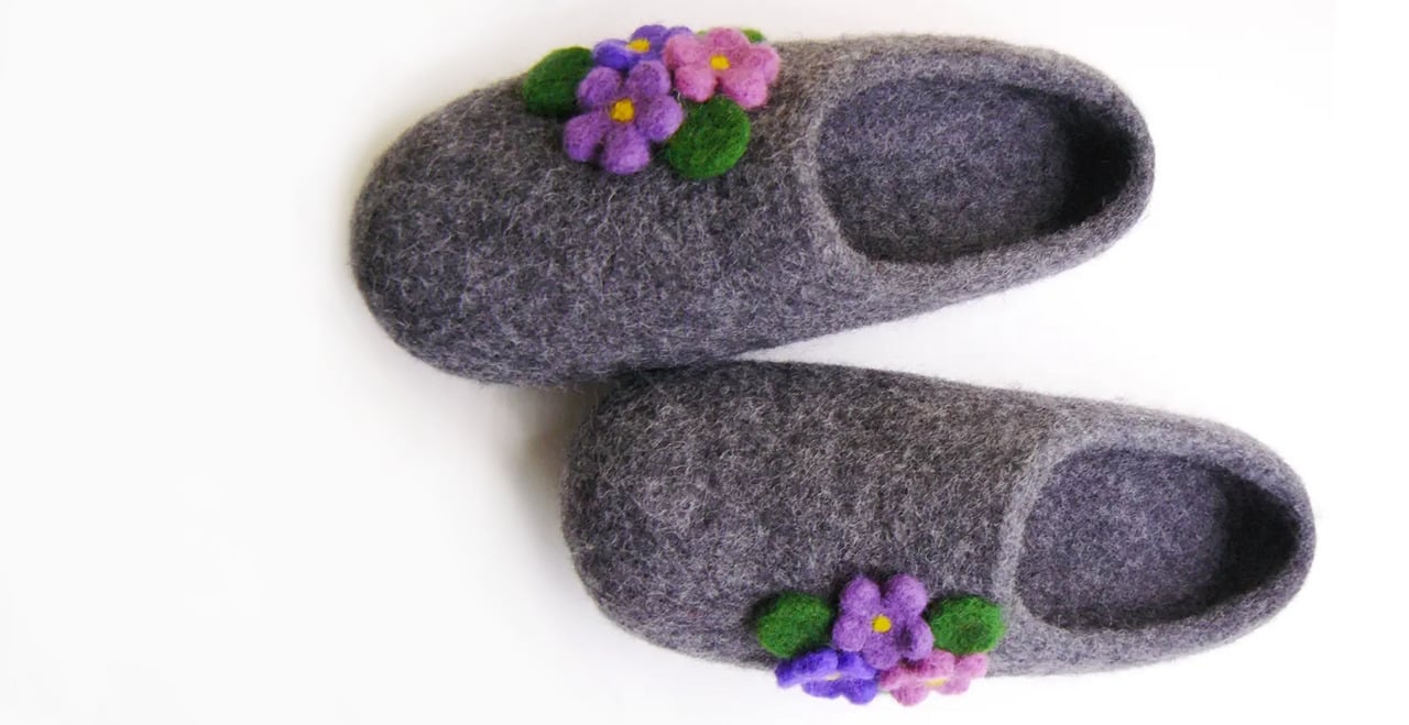 Wet Felting Slippers Workshop