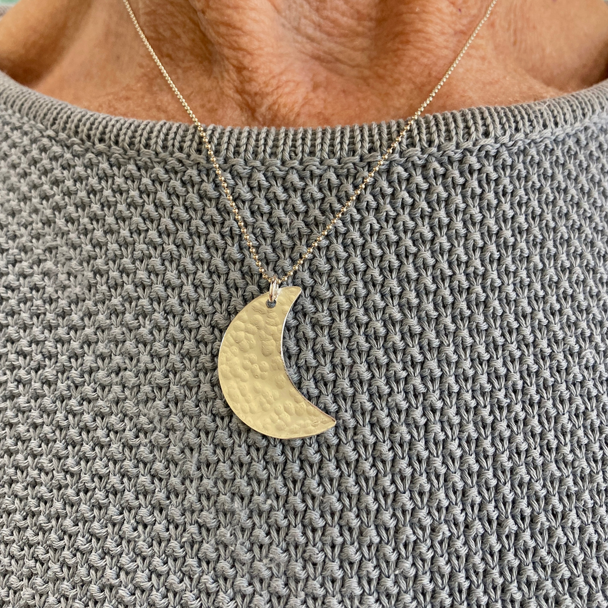 Silver Earrings and Pendant Workshop - Moon Necklace