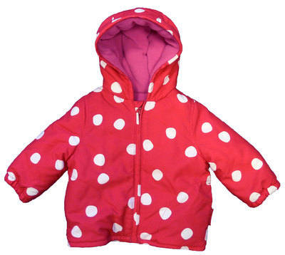 Padded Polka Dot Red Jacket