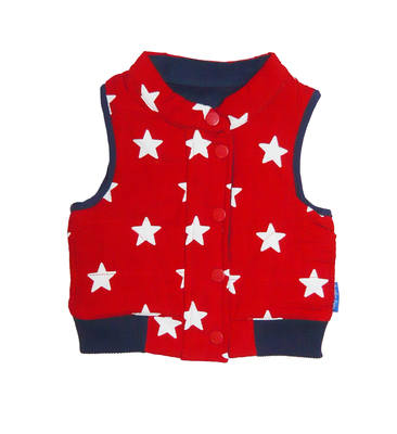 Reversible Star Print Gilet