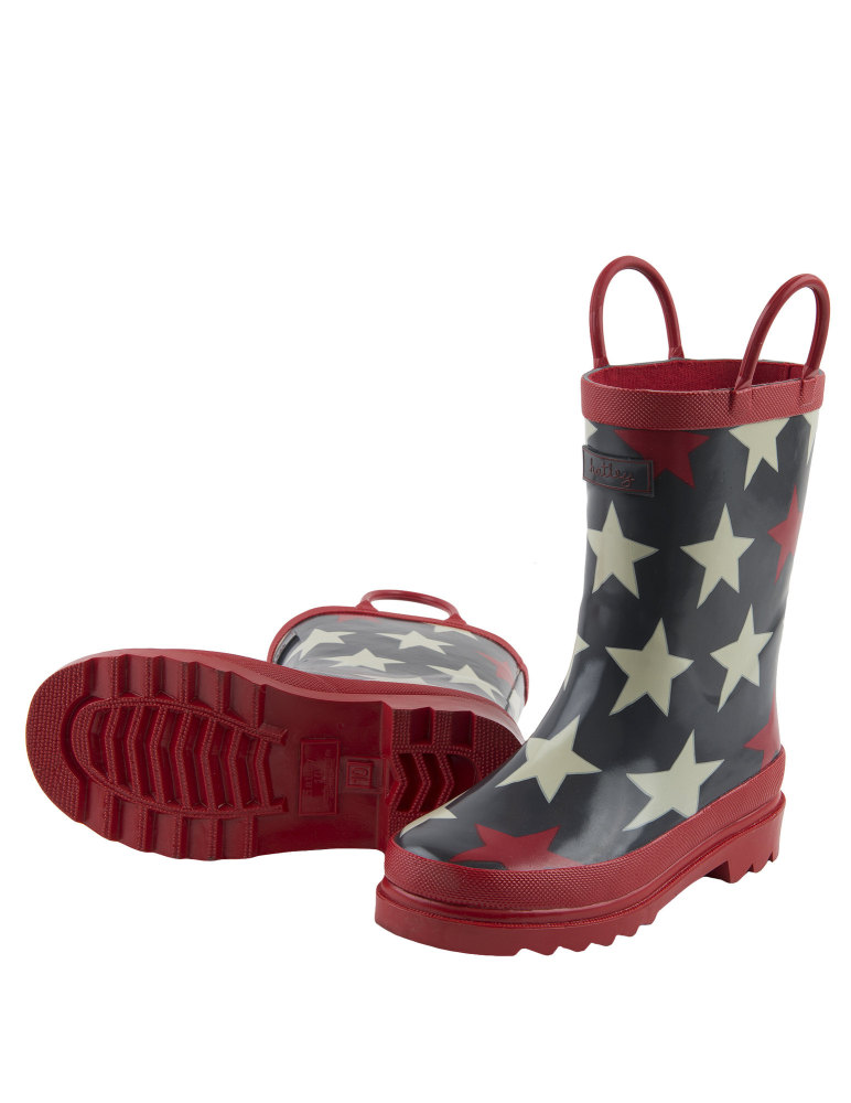  Blue Bright Star Wellies