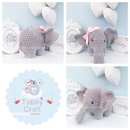 Elephant - Grey and Pink