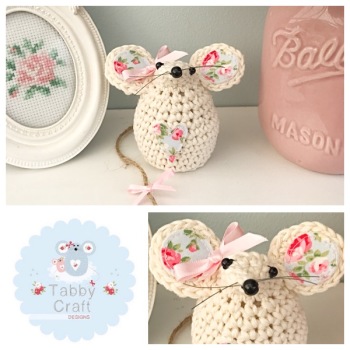  Small Mouse - Ivory/Floral
