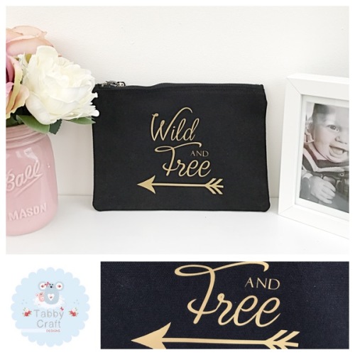 Small Mama Bag - Wild and Free - Black/Rose Gold