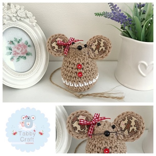  Small Gingerbread Mouse - Tan 